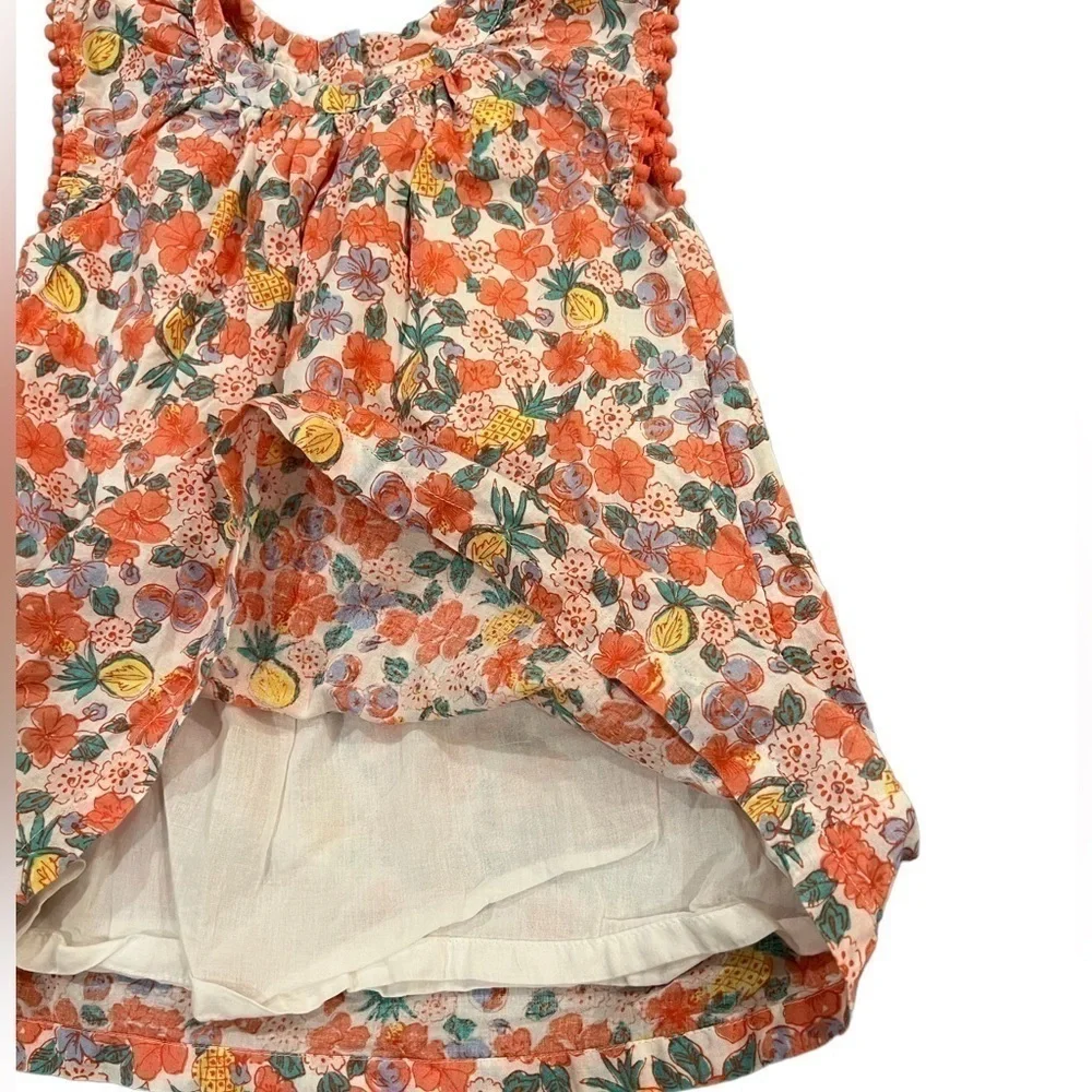 Tucker & Tate 12M tropical dress sleeveless w/decorative shoulder & bottoms